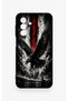 Samsung A17 Compatible Black Eagle Patterned Silicone Case
