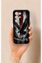 Realme C85 5g Compatible Black Eagle Patterned Silicone Case - 4