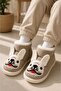 Children'S, Animal Figured, Non-Slip Sole, Plush, Soft, Warm and Comfortable Nursery Kindergarten-Home Shoes