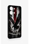 Vivo Y05 4g Compatible Black Eagle Patterned Silicone Case - 3