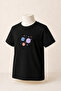 Children's Black Series Mixed Prints Cotton Combed Cotton Unisex T-Shirt - 2