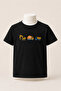 Children's Black Series Mixed Prints Cotton Combed Cotton Unisex T-Shirt - 3