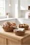 Velona Oval Set of 3 Rope Baskets Bathroom Organizer Decorative Organizer Handmade Basket Set - 5