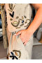 Fayy Beaded Sequin Embroidered Set - Stone Vest & Wide-Leg Pants - 3