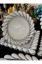 Porcelain 5 Piece Silver Gilded Multipurpose Presentation Set Aym9923B - 4