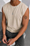 Plain Unprinted Men's Sports Athlete T-Shirt Zero Sleeve 100% Cotton Combed
