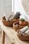 Velona Oval Set of 3 Rope Baskets Bathroom Organizer Decorative Organizer Handmade Basket Set - 4