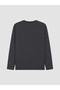 Vizyon New Season Anthracite Crew Neck Long Sleeve Men's T-Shirt - 7