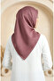 Plain Crystal Scarf 70252-39 Dark Rose - 4