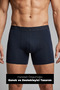 Men's Navy Blue 5-Piece Long Leg Bamboo Boxers - 25203 - 2