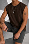 Plain Unprinted Men's Sports Athlete T-Shirt Zero Sleeve 100% Cotton Combed - 2