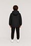 Boys' Black Fur-Lined Hooded Water and Wind-Resistant Winter Parka Coat - 5
