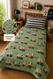 Baby and Children's Room Builder Truck Construction Trucks Single Pique Set 160X230 cm 6Ead10 - 2
