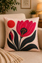 4 Pieces of Digital Printed Throw Pillow Covers 43X43 cm – Colorful Modern Decorative Pillowcase Set - 3