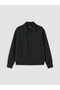 Ozmarka New Season Navy Blue Regular Fit Shirt Collar Men's Coat - 5