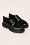 Men's Black Genuine Leather and Suede Lace-Up Thick Sole Casual Shoes – Colin - 5