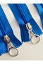 5 Pieces Cobalt Blue Metal Ring Handle 18 cm Premium Zipper for Bag, Wallet - 2