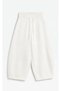 Three-Thread Ruffled Curved Camisole with Waist Pockets, Adjustable Elastic Ultra Loose Barrel Fit Baggy Pants/Sweatpants - 4