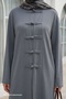 Tunic with Slit Detail Gray Suit - 3