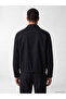 Ozmarka New Season Navy Blue Regular Fit Shirt Collar Men's Coat - 4