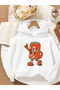 Children's Hooded Printed Sweatshirt