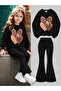 Girl's Crew Neck Sweatshirt and Spanish-Cut Leggings Set