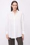 Women's Striped Oversize Shirt with Lace-Up Detail on the Sides