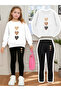 Girl's Crew Neck Sweatshirt and Leggings Set