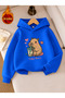 Children's Hooded Printed Sweatshirt