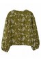 Nola Floral Embroidered Zippered Thin Jacket Women's Khaki - 6