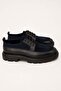 Men's Navy Blue Genuine Leather and Suede Lace-Up Thick Sole Casual Shoes – Colin - 3