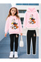 Girl's Crew Neck Sweatshirt and Leggings Set