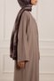 Birit Detaylı Modal Abaya Bej - 5