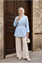 Women's Comfortable Fit Waist Gathered Stylish Hijab Jacket - 4