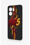Oppo Reno 13F Compatible Yellow Red Ivy Patterned Silicone Case - 4