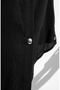 Shirt Collar Buttoned Hijab Double Set 2303-05 Black - 4