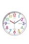 Educational Wall Clock for Kids, Learn to Tell Time, Colorful Numbers