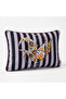 Striped Shawl Patterned Rectangular Throw Pillow Cover - 2
