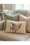 Striped Shawl Patterned Rectangular Throw Pillow Cover - 2