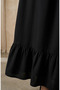 Elastic Waist Ruffle Skirt 0350-05 Black - 4