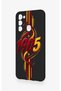 Tecno Spark 8C Compatible Yellow Red Ivy Patterned Silicone Case - 4