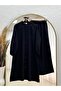 Fergül Hakim Collared Tunic Long Pants Set-Ey963 Black - 2