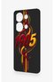 Redmi Note 13 Pro 4g Compatible Yellow Red Ivy Patterned Silicone Case - 4