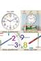 Educational Wall Clock for Kids, Learn to Tell Time, Colorful Numbers - 3