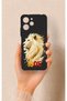 Redmi 12 Compatible Yellow Red 1905 Lion Pattern Silicone Case