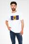 Barbados Flag Illustration Printed T-Shirt - 2