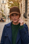 Women's Premium Cashmere Fabric Winter Baseball Cap Adjustable Brim Cap Hat - 2