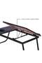 Modern Adjustable Laptop Table for Bed and Sofa, Foldable Portable Study Desk with Tilted Reading Surface, Side Table, Cup Holder and Sturdy Metal Legs, Ideal for Home Office, Reading, Workin - 5