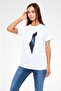 Palestine Map Milky Way Themed Printed T-Shirt - 3