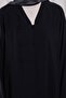 Birit Detailed Modal Abaya Navy Blue - 3